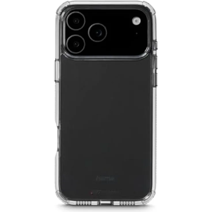 Hama Handyhülle „Extreme Protect“ für Apple iPhone 17 Pro Max, D3O-lizenziert, stoßfest, bruchsicher, transparent, kabelloses Laden geeignet