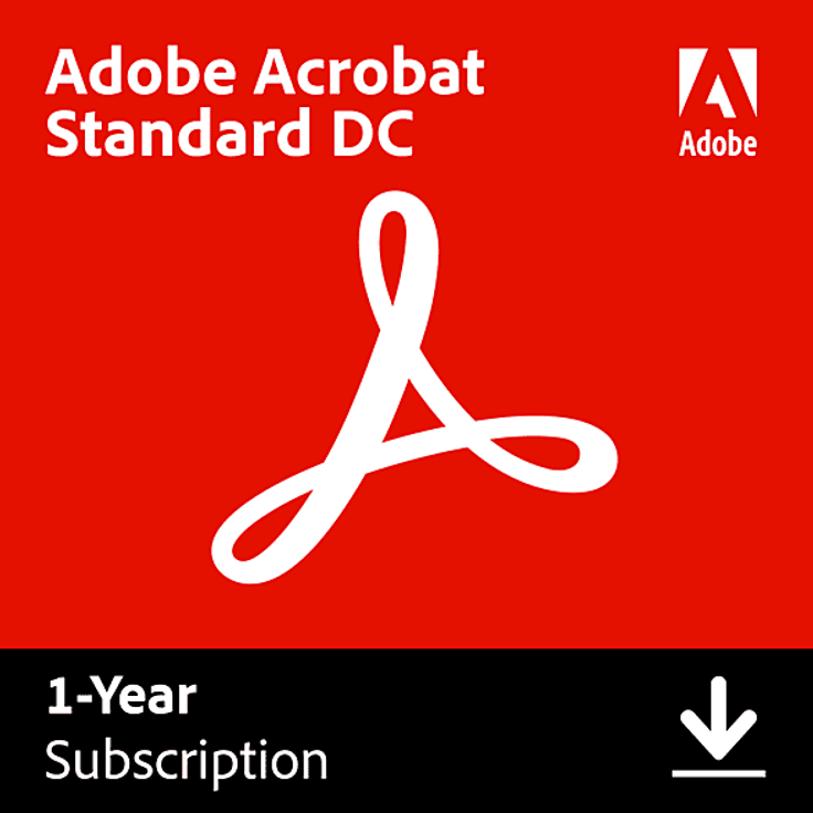 Adobe Acrobat Standard 2020, 1 Jahr Subscription für Windows, Multiplattform, umfassende PDF-Lösungen für mobiles Arbeiten, elektronische Unterzeichnung und Premium-Funktionen