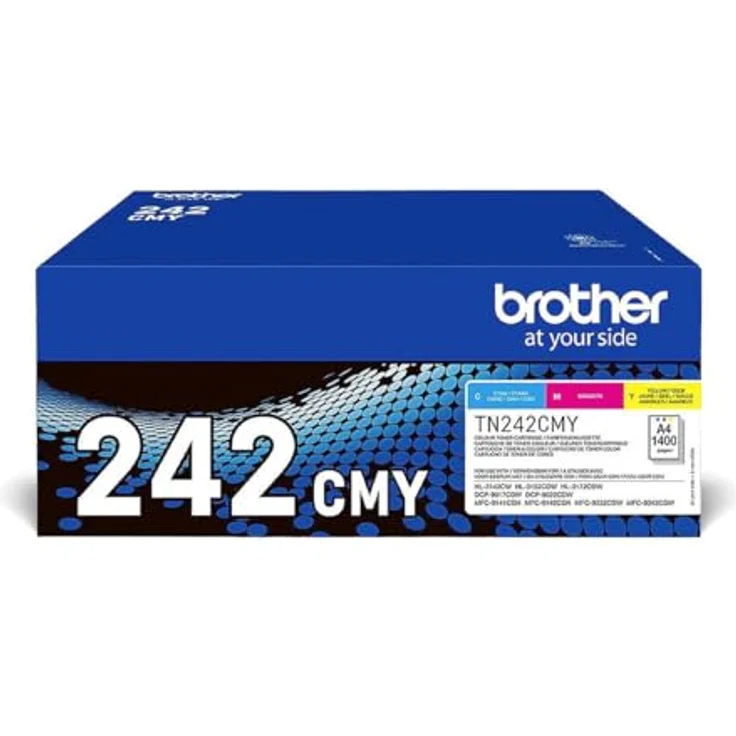 Brother TN-242CMY Original Kombi-Pack Toner, Cyan, Magenta, Gelb, für bis zu 1400 Seiten – Bild 2