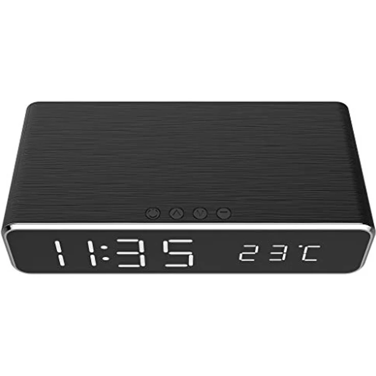 Gembird Mobile Charger WRL w/Dig Alarm/Clock DAC-WPC-01, Flexible Gestaltung, Hochwertige Material, Langlebig – Bild 3