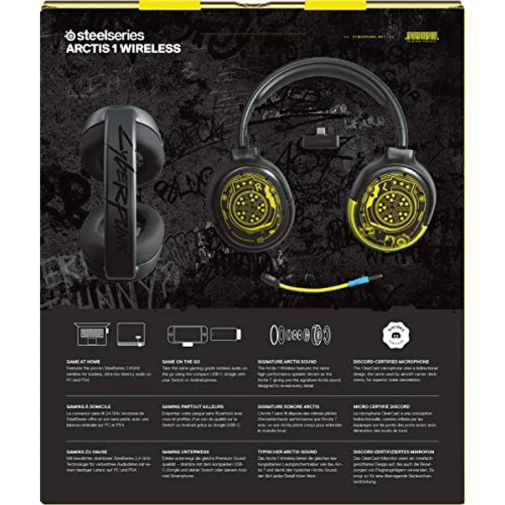 SteelSeries Arctis 1 Wireless Cyberpunk Netrunner Edition (61518) – Bild 13