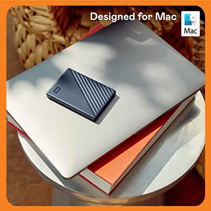 WD My Passport for Mac Externe Festplatte 6 TB (USB-C, Passwortschutz, Mac kompatibel) Mitternachtsblau – Bild 2