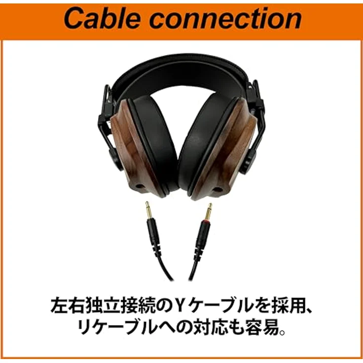 Fostex T60RPmk2CL, geschlossene Ohrumschließende Kopfhörer mit RP Planar Magnetic Treibern, Frequenzbereich 10-40000 Hz, Schwarznuss-Ohrschalen, abnehmbares Kabel – Bild 6