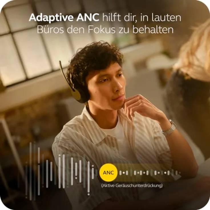 Jabra Evolve3 65 Mono, LINK 390c, MS On Ear Bluetooth® Headset mit Geräuschunterdrückung, kabellos, schwarz – Bild 2