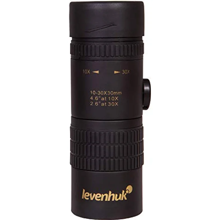 Levenhuk Atom 10-30x30 Monocular Fernglas, stufenlos verstellbare Vergrößerung von 10- bis 30-fach, leichtes Kunststoffgehäuse mit Gummibeschichtung – Bild 4