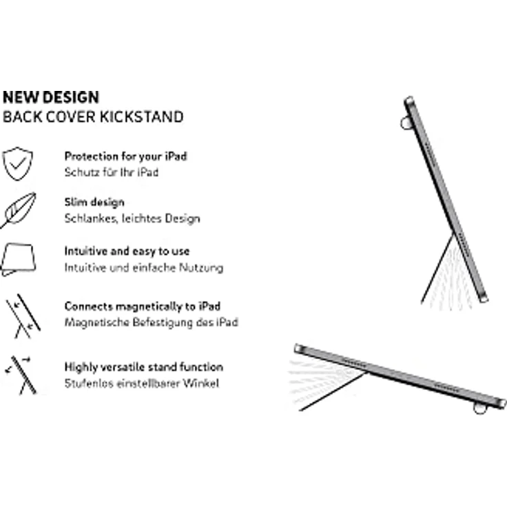 White Diamonds Kickstand Cover Hülle Passend für Apple iPad Air 5. Generation 2022 10,9 Zoll I Smart Case, Magnetisch, Tablet Schutzhülle (Sage) – Bild 2
