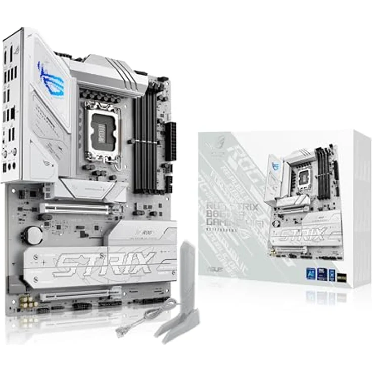 ASUS ROG Strix B860-A Gaming WiFi Mainboard Sockel Intel LGA 1851 (Intel B860, ATX, DDR5 Speicher, PCIe 5.0, WiFi 7, 3X PCIe 4.0 M.2, Aura Sync) - Fortschrittliches AI-Computing, Intel LGA 1851, Exklusive KI- und Speichertechnologien, Optimiertes thermisches Design – Bild 1
