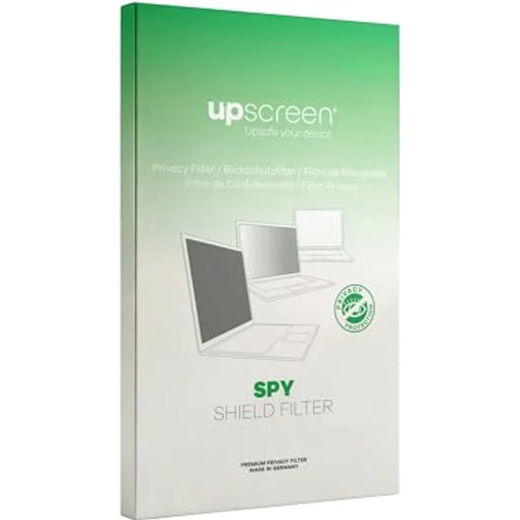 upscreen Blickschutzfilter für Displays 27" (68.6 cm) [598x336 mm, 16:9], antibakterielle Oberfläche, bluelight-filter, matt/glänzend – Bild 3
