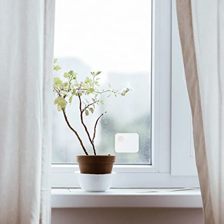 LogiLink SH0109 - Wi-Fi Smart Home Vibrationssensor, über App steuerbar, IP30, Tuya kompatibel, unterstützt Amazon Alexa und Google Home, Weiß – Bild 2