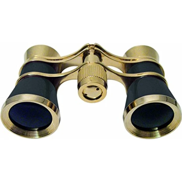 Braun 3x25 Opera Opernglas, elegantes Fernglas mit 3-facher Vergrößerung, Gold/Schwarz – Bild 1