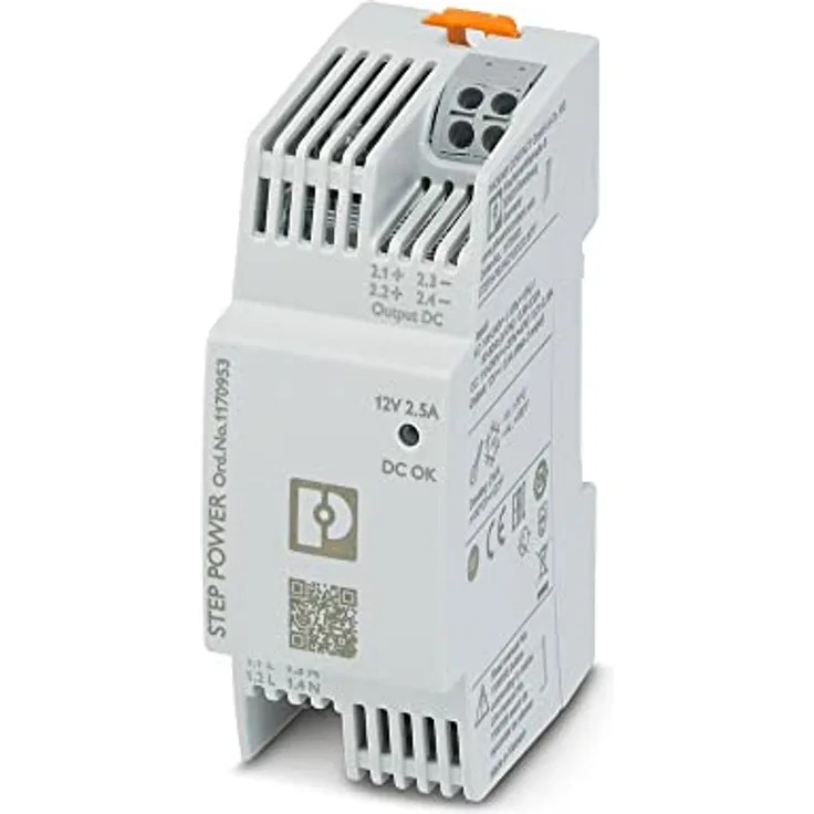 Phoenix Contact STEP POWER Netzteil, 12V dc / 2.5A, DIN-Schienen Netzteil, 100 → 240 V, 110 → 250 V