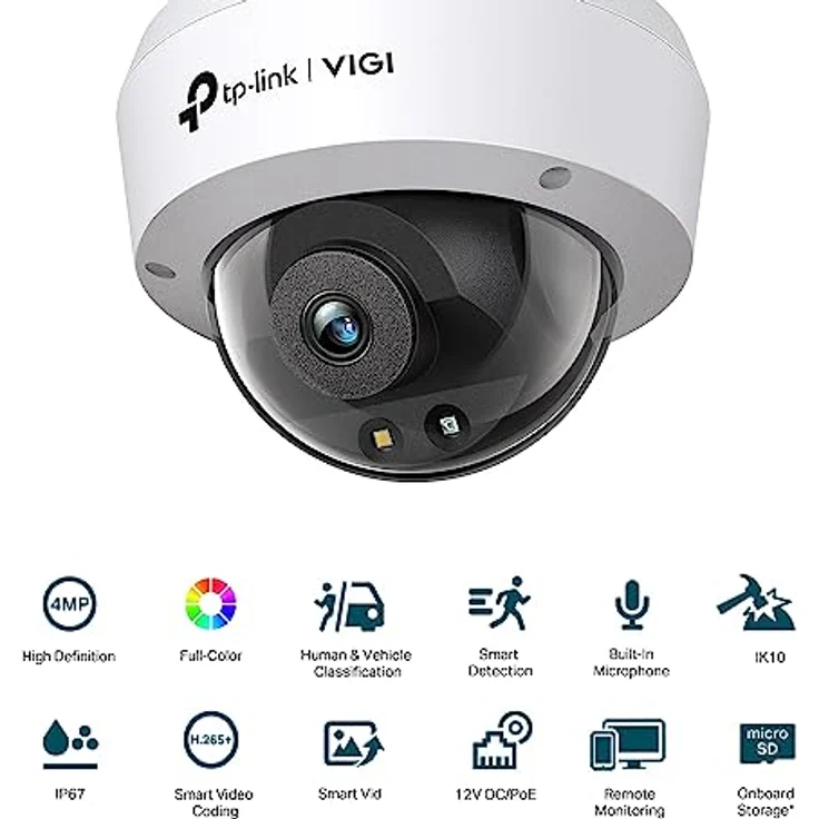 TP-Link VIGI-Kamera Dome VIGI C240 4 mm 4 MP IR 30 m – Bild 2