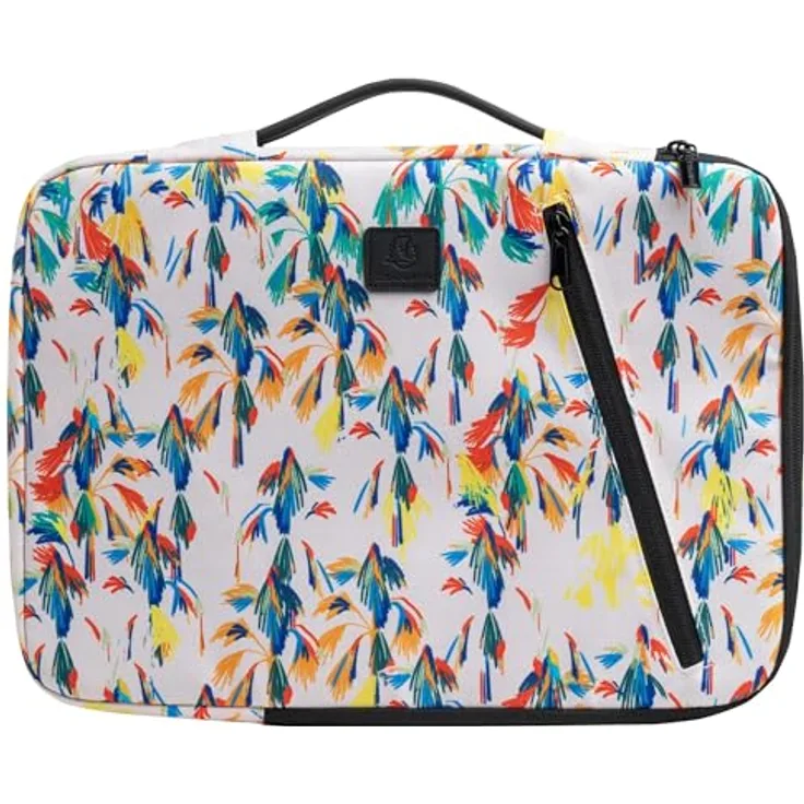 Exacompta SLEEVE 13-14 Inch, Notebooktasche aus recyceltem Polyester, weiss, wasserabweisend mit gepolstertem Innenraum