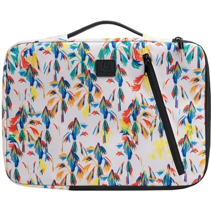 Exacompta SLEEVE 13-14 Inch, Notebooktasche aus recyceltem Polyester, weiss, wasserabweisend mit gepolstertem Innenraum – Bild 1