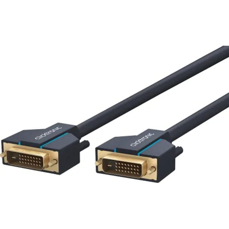 Clicktronic Casual DVI-D Verbindungskabel Dual Link 24+1, digitales Video- - Monitorkabel mit DVID Stecker, 10m