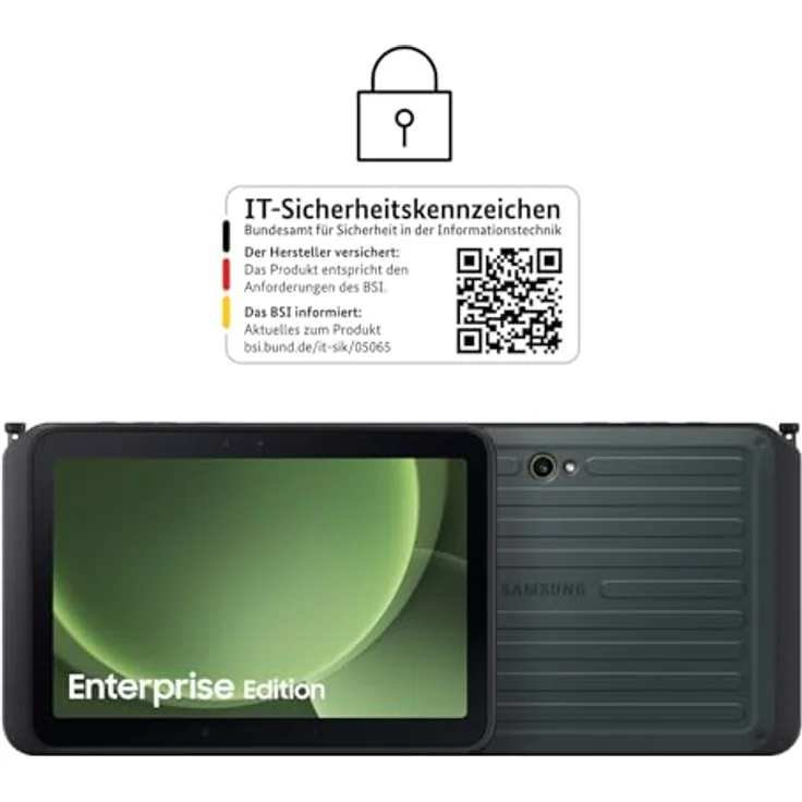 Samsung Galaxy Tab Active5 Pro SM-X356B, 10.1" Tablet mit 5G, Qualcomm Snapdragon, 128 GB Speicher, 8 GB RAM, Wi-Fi 6E, Android 15, grau – Bild 3