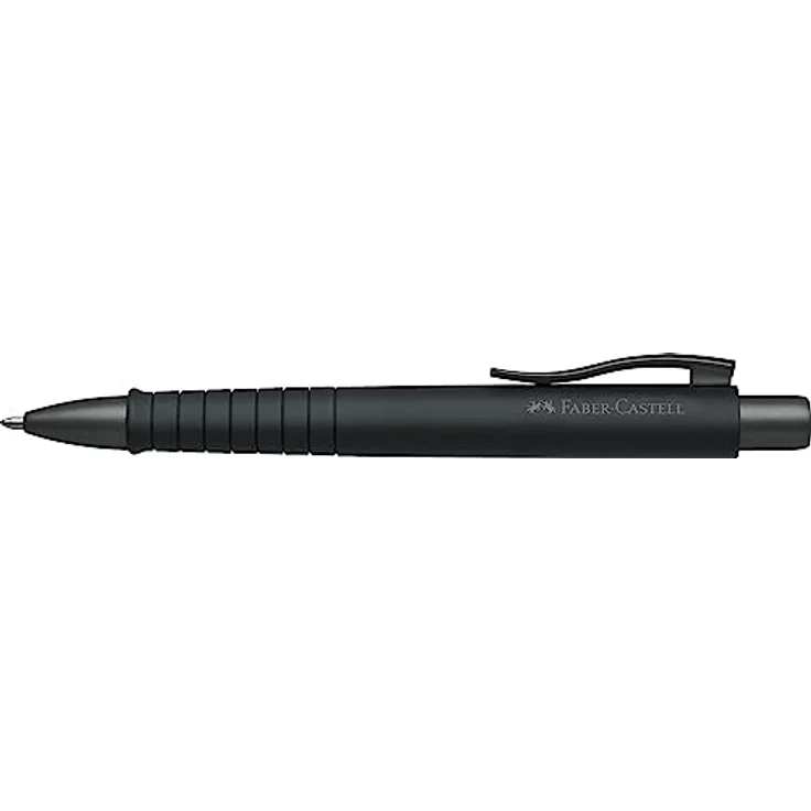 Faber-Castell Kugelschreiber Poly Ball Urban, XB, 241190, Gehäuse all black, Schreibfarbe blau – Bild 2