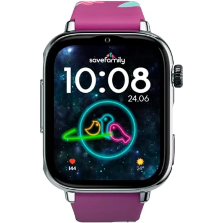 SaveFamily SaveWatch Plus 2, Nano SIM Kindersmartwatch mit GPS, Kamera und SOS Knopf – Bild 2