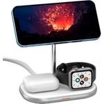 Energizer WCP303 Ladegerät für Mobilgeräte Kopfhörer, Smartphone, Smartwatch Weiß USB Kabelloses Aufladen Schnellladung Drinnen