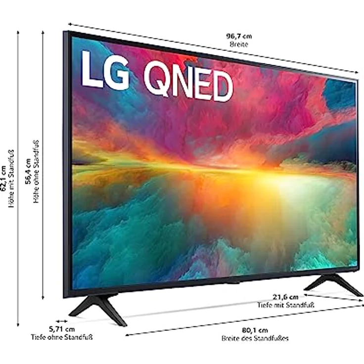 LG 43QNED756RA 109 cm (43 Zoll) 4K QNED MiniLED TV (Active HDR, 60 Hz, Smart TV) [Modelljahr 2023] – Bild 3