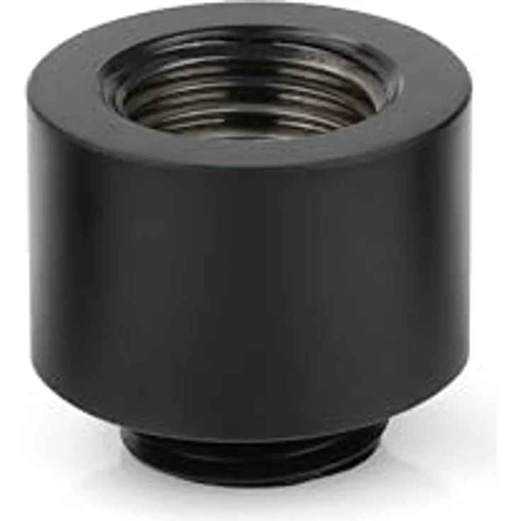 Thermal Grizzly DeltaMate MF14, 14 mm G1/4 Zoll Extender Verlängerung Fitting, mattschwarz, CNC Messing, hochwertige Verarbeitung für Custom-PC Wasserkühlung – Bild 1