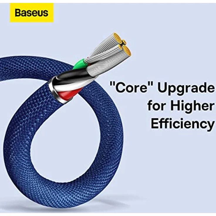 Baseus Crystal Shine USB-auf-Lightning-Ladekabel, 2,4 A, 1,2 m – Dunkelblau, schnelles Aufladen und Datenübertragung – Bild 5
