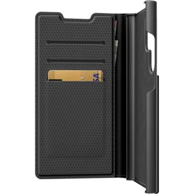 Black Rock Handyhülle für Samsung Galaxy S24 Ultra (Booklet, Handytasche, Etui mit Kartenfach, Standfunktion, Magnet, Magnetverschluss, PU Cover, Mikrofaser, Rundumschutz) schwarz – Bild 2