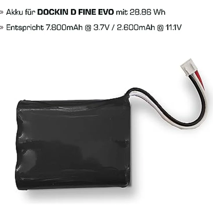DOCKIN Ersatzakku für D FINE EVO Hi-Fi Bluetooth Lautsprecher | D FINE EVO Bluetooth Speaker Akku | Austausch-Akku - Preisvergleich – Bild 3