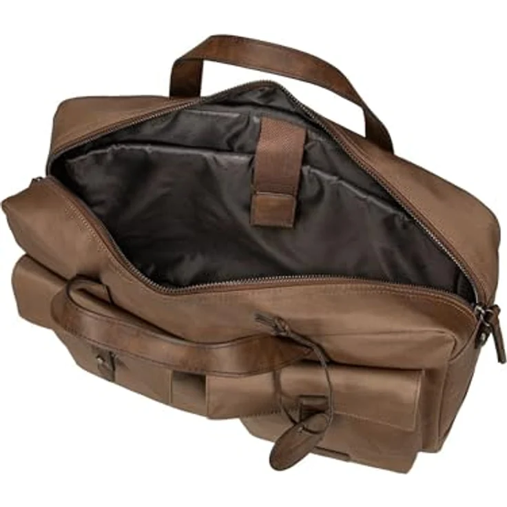 Picard Aktentasche Calahari, wasserabweisende Laptop-Tasche aus Polyester, Braun, 41 x 11 x 30 cm – Bild 3