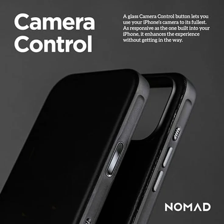 NOMAD Moderne Lederhülle für iPhone 17 Pro Max, Schwarz, MagSafe und kabelloses Laden, 2,4 m Fallschutz – Bild 5