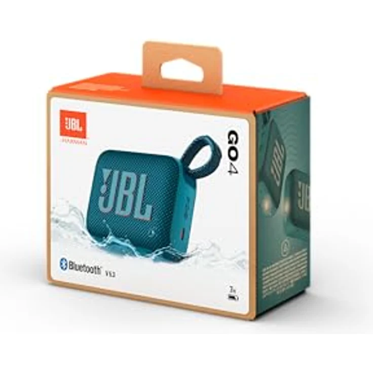 JBL Go 4 in Blue - Portable Bluetooth Speaker Box Pro Sound, Deep Bass and Playtime Boost Function - Waterproof and Dustproof - 7 Hours Runtime – Bild 5