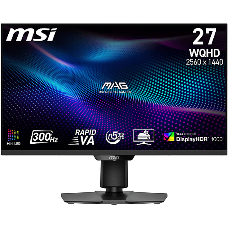 MSI MAG 274QPFDE X30MV, 27 Zoll WQHD Gaming-Monitor mit 300 Hz und 0,5 ms Reaktionszeit