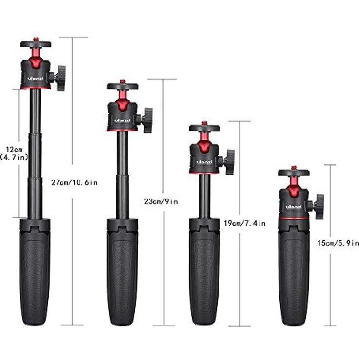 Ulanzi MT-08 Vlog-Stativgriff & Selfie Stick, vielseitig einsetzbarer Griff für Vlogging und Selfies, schwarz – Bild 3