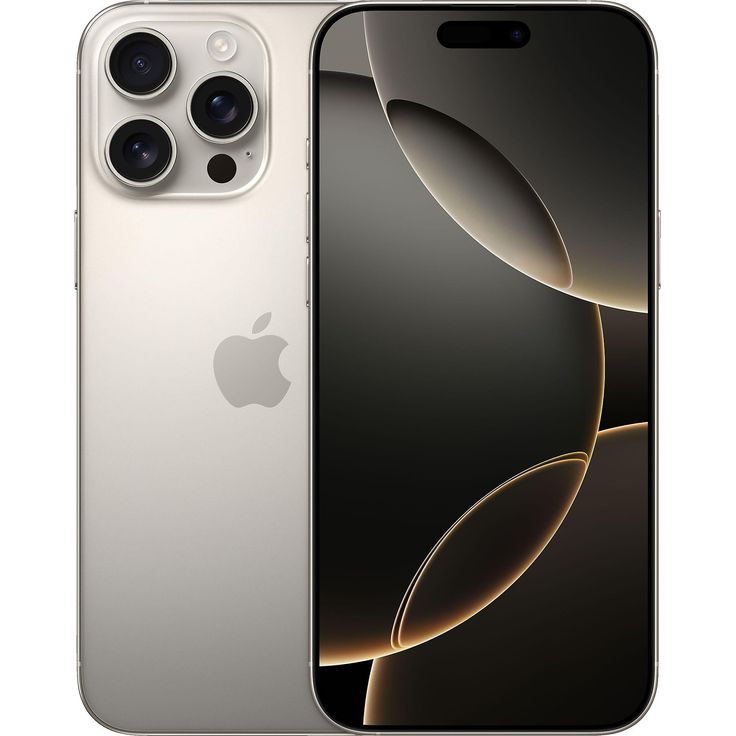 Apple iPhone 16 Pro Max 5G Smartphone (6,9 Zoll) OLED-Display, 256 GB interner Speicher, iOS 18, Titan Natur – Bild 1