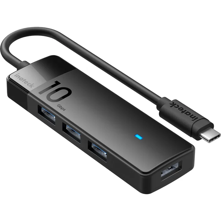 Inateck Laptop-Dockingstation USB 3.2, USB-C zu USB Hub mit 4 USB-A-Ports, 10G USB-C-Hub, kompakt und transportabel