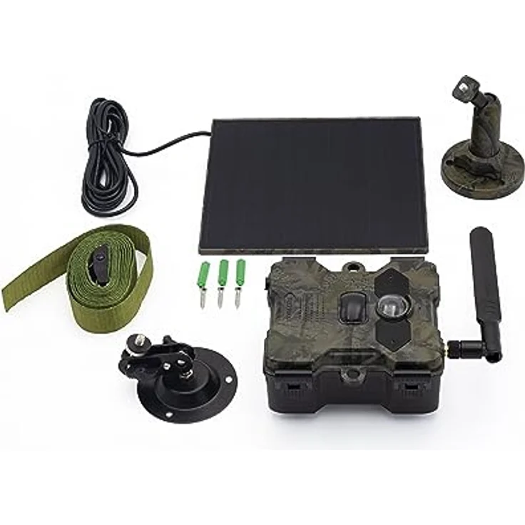 Technaxx 4G Wildkamera TX-189 + 5W Solar Panel - 4MP FullHD Video Auflösung, PIR Bewegungsmelder, 18000 mAh Akku, Nachtsicht, 4G Mobile Netzwerkverbindung, Betrachtungswinkel 100° – Bild 4