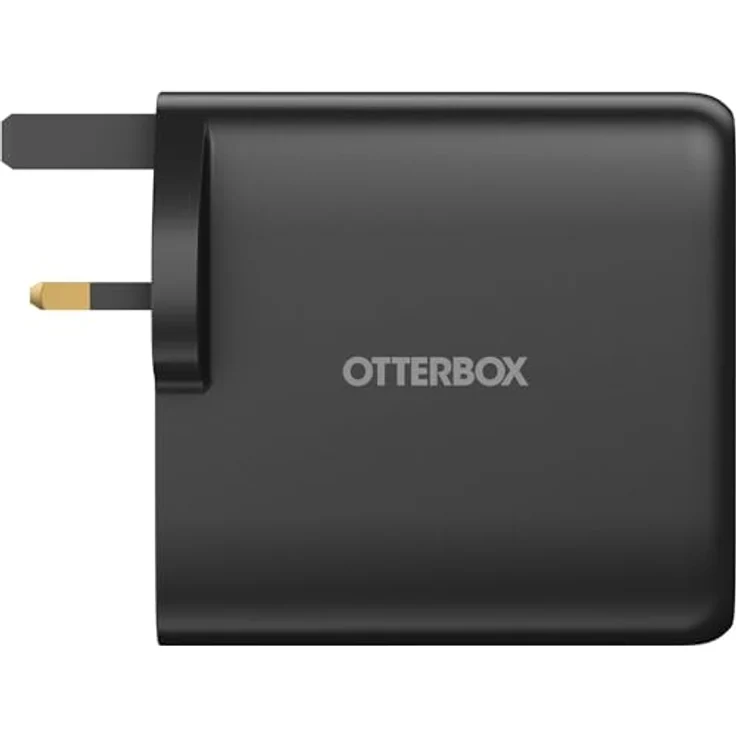 OtterBox 100W USB-C PD GaN 4 Port Ladegerät, 2x USB-C + 2x USB-A, Schnellladegerät für Smartphones und Tablets, sturzgeschützt und robust, Schwarz – Bild 3