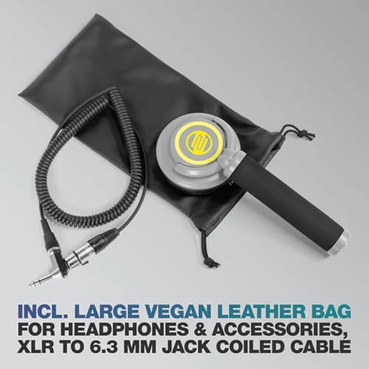 Reloop RHP-10 Mono Neon, Professioneller EIN-Ohr-DJ-Kopfhörer mit 50-mm-Neodym-Treiber und wasserabweisendem Kunstleder-Ohrpolster – Bild 4