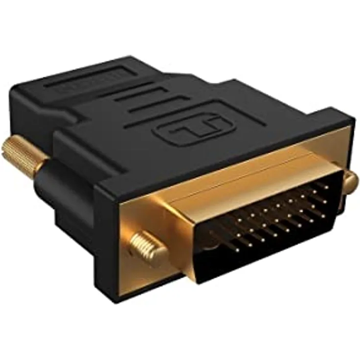 ICY BOX DVI auf HDMI Adapter - perfekt für Docking Stations (IB-DK2241AC), PCs & Monitore, Bidirektional DVI-D zu HDMI, bis 4K 60Hz, 60983