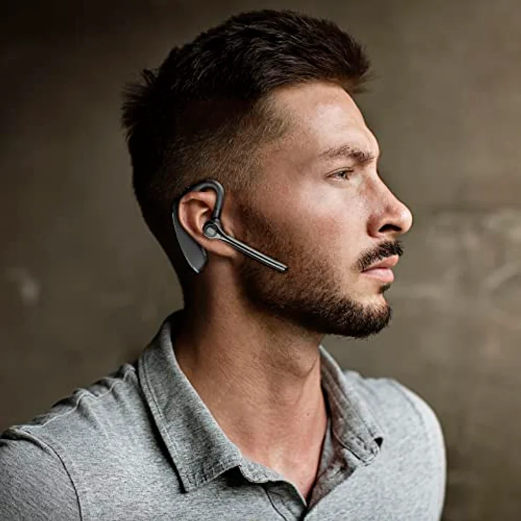 Cellularline Fluent, Bluetooth-Mono-Headset mit ANC, 25 Stunden Akkulaufzeit, kabellos, schwarz – Bild 3
