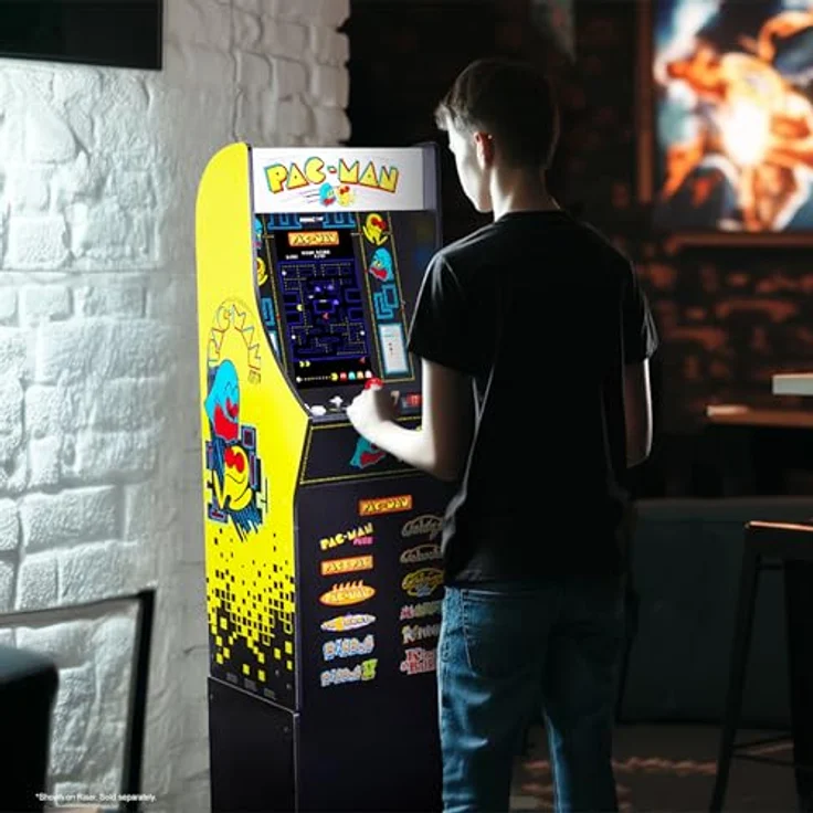 Arcade1Up PAC-MAN Classic Slim Edition, Arcade-Spielkonsole mit 15.6 Zoll LCD und 12 integrierten Spielen – Bild 6