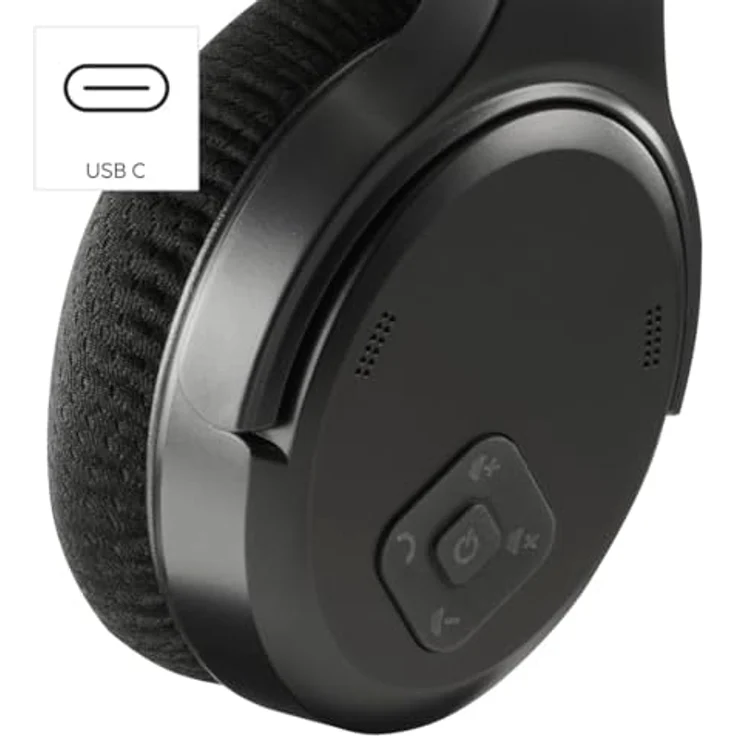 Hama TV Kopfhörer Over-Ear mit 2,4 GHz Funkstation und Bluetooth, Lautstärkeregler, geschlossene Bauweise – Bild 4