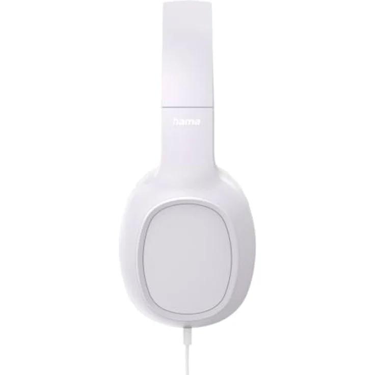 Hama Fun C, Ohraufliegender Kabelgebundener Kopfhörer mit Mikrofon, Frequenzbereich 20 - 20000 Hz, Gewicht 140 g, Weiß – Bild 3