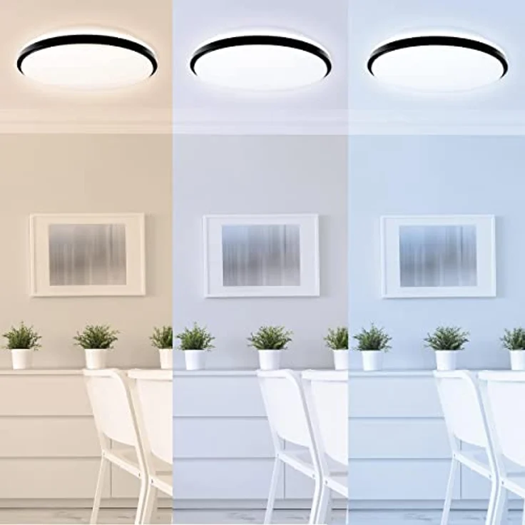 Müller-Licht Taro+ RGB LED Deckenlampe Ø40, 24 W, Nachtlichtmodus, Timerfunktion, inkl. Fernbedienung, rundes Panel, warmweiß bis tageslichtweiß – Bild 3