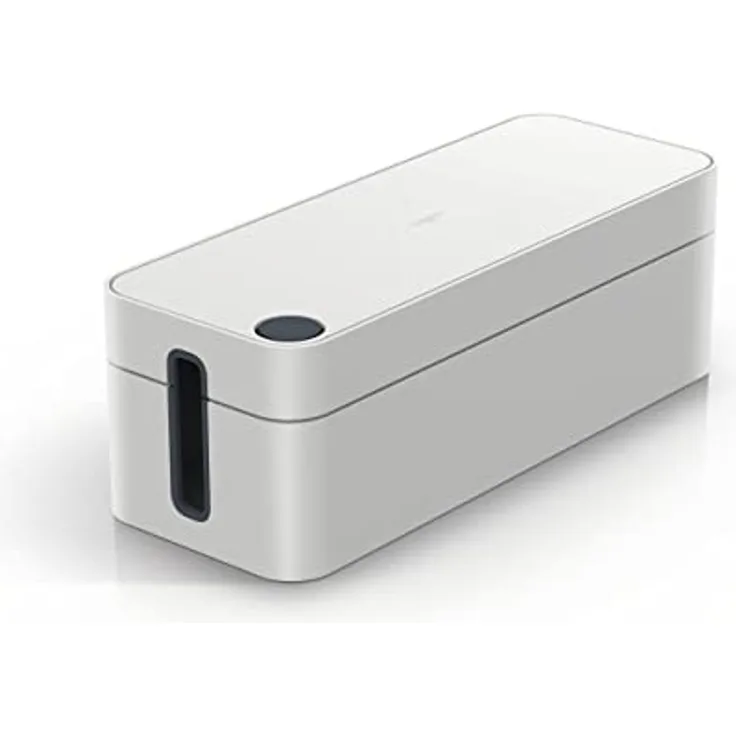 Durable Kabelbox Cavoline Box L (für 5-fach Steckdosenleiste, mit Gummifüßen, 406 x 139 x 156 mm (B x H x T)) hellgrau, 503010