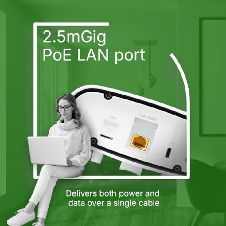 Zyxel FWA70 5G Outdoor LTE Modem Router, bis zu 2,5 Gbit/s, NebulaFlex-Technologie, weiss – Bild 8