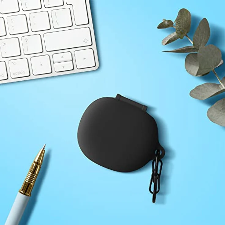 kwmobile Hülle kompatibel mit Xiaomi Redmi Buds 4 Lite Kopfhörer - Silikon Schutzhülle Etui Case Cover Schoner in Schwarz – Bild 2