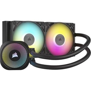 Bild für CORSAIR iCUE LINK Titan 240 RX RGB Flüssig-CPU-Kühler – 240mm AIO – 2X RX120 RGB-Lüfter Inklusive – Intel/AMD Kompatibel – Inklusive iCUE LINK System Hub – Schwarz