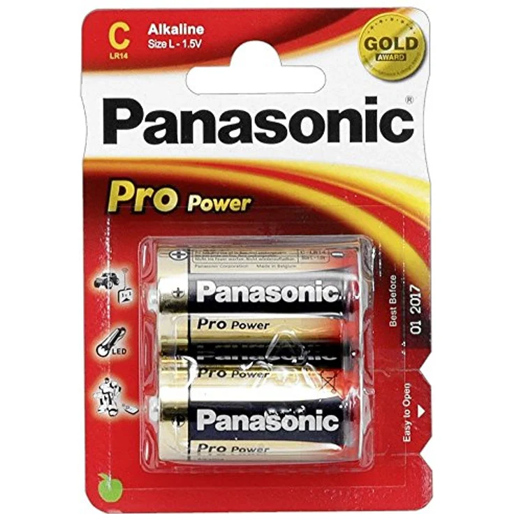 Panasonic Pro Power Alkali-Batterie (Baby C, LR14, 2er Pack) – Bild 2