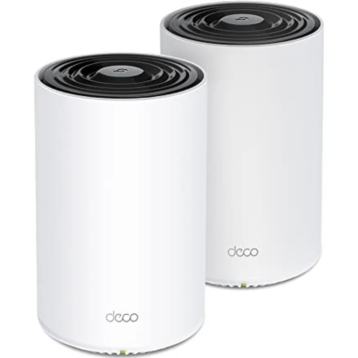 TP-Link Deco PX50 Powerline WLAN Mesh Set (2er Pack), Dualband Wi-Fi 6 AX3000 + G.hn G1500,Reichweite bis zu 420m², ideal zur großer Räume und Dicker Mauern, WPA3, weiß – Bild 1